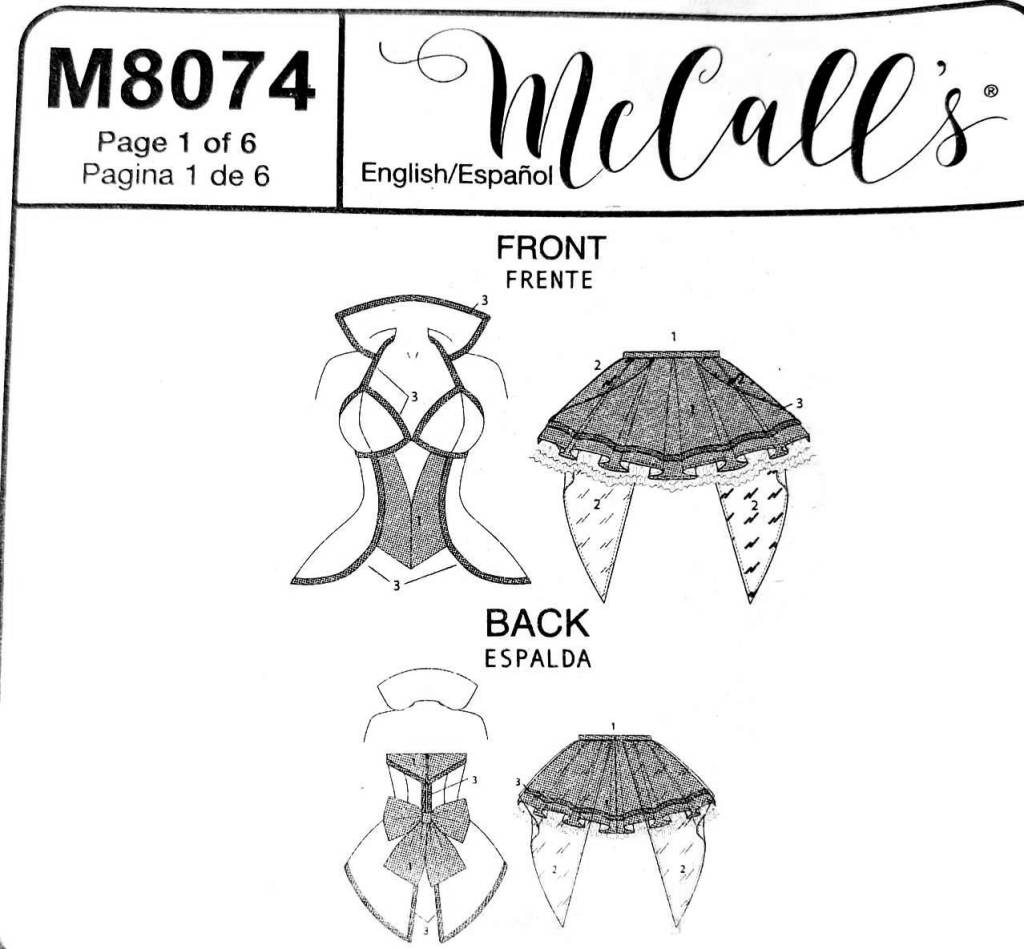 A pattern with custom cup sizes and a lot of contrast colors