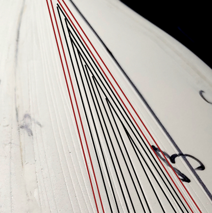 Cutting grain on a curved surface