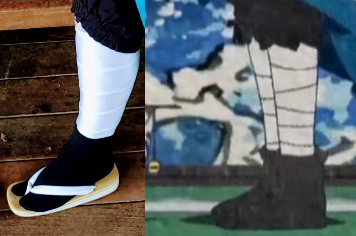 Finished wraps compared to the screenshot