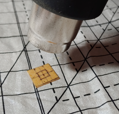 heating a coin up with the heat gun