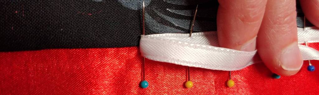 Ribbon covering a seam