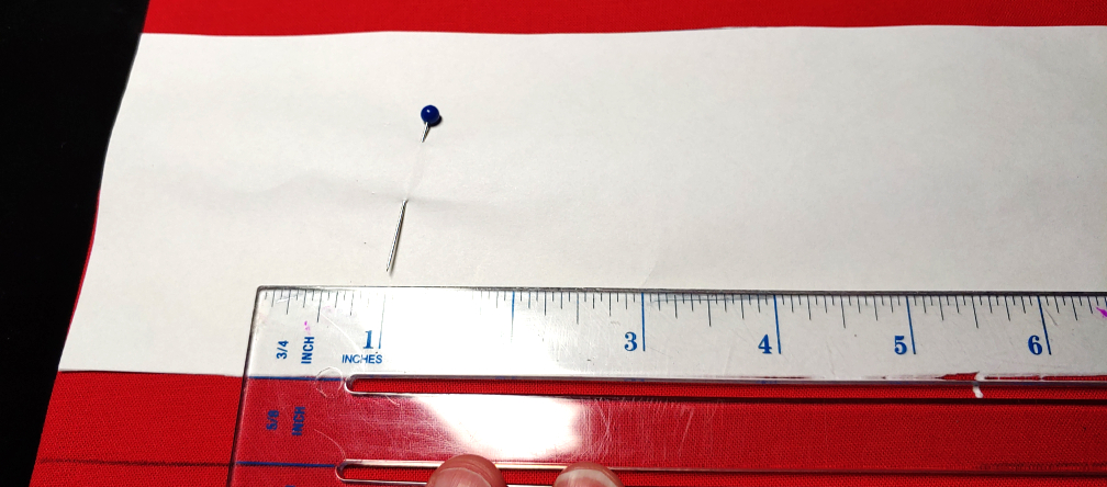 Adding 5/8" seam allowance using a tailor's ruler