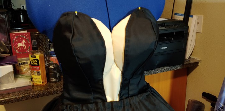 Fake tatas built into a corset