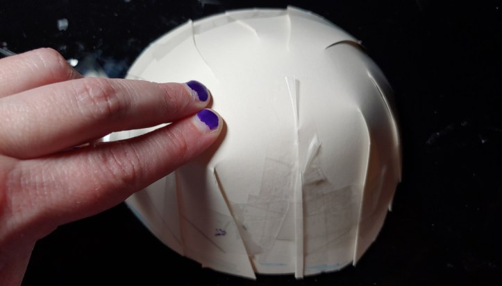 Finished tata pattern. It's very round.