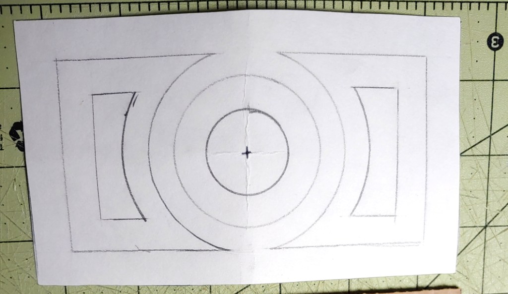 Drawn pattern for the buckle details