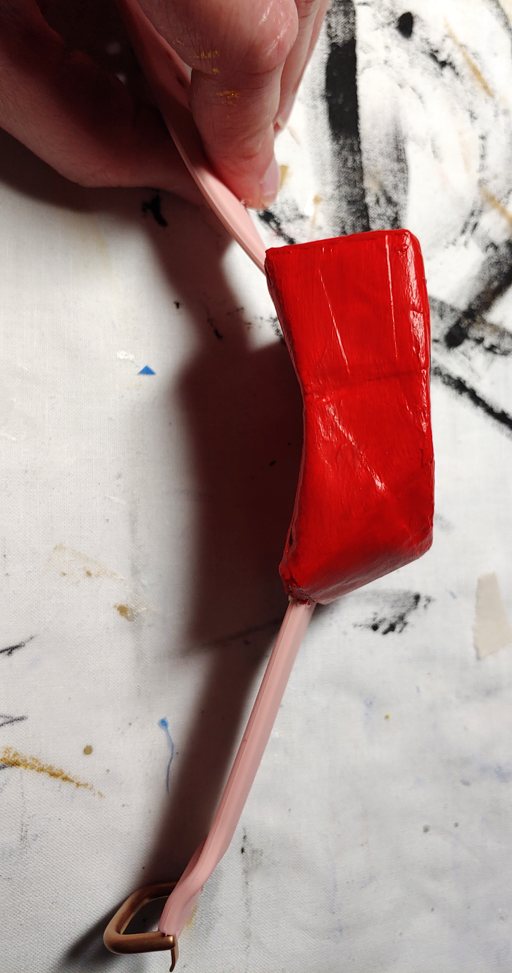 Poketch turned sideways to show off the curve