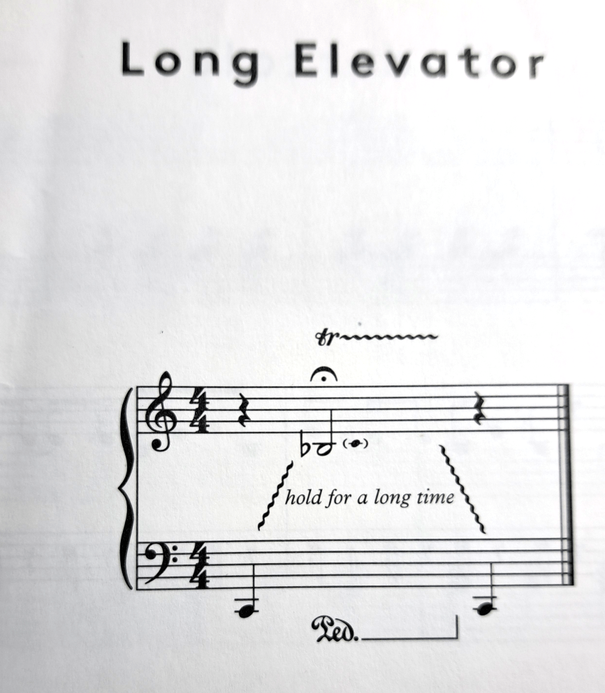 "Long Elevator" on top with a score below with a single bar. Score text says "hold for a long time"