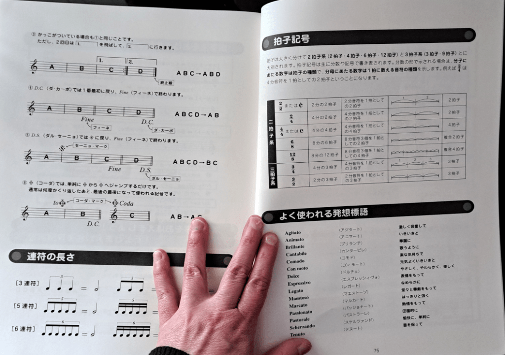 How-to guide for other staff notations including tempo notes, speed marks, dynamics, ties, emphatic marks, jumps, and repeats.