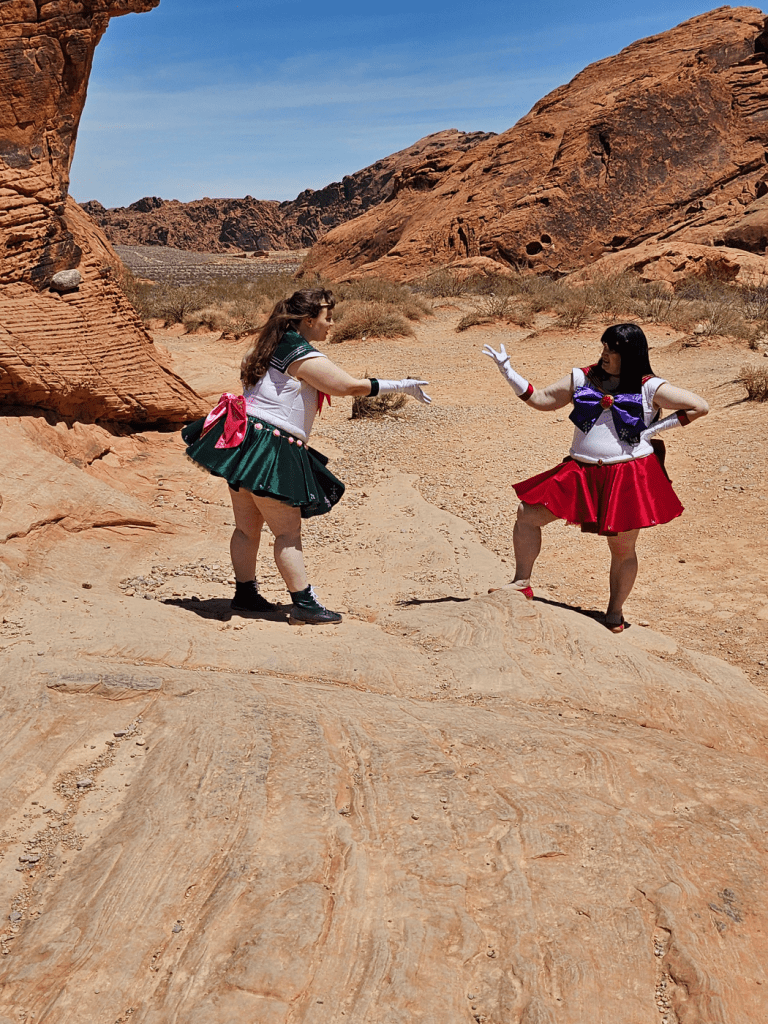 Jupiter (left) and Mars (right) arguing over something. Probably that it's hot.