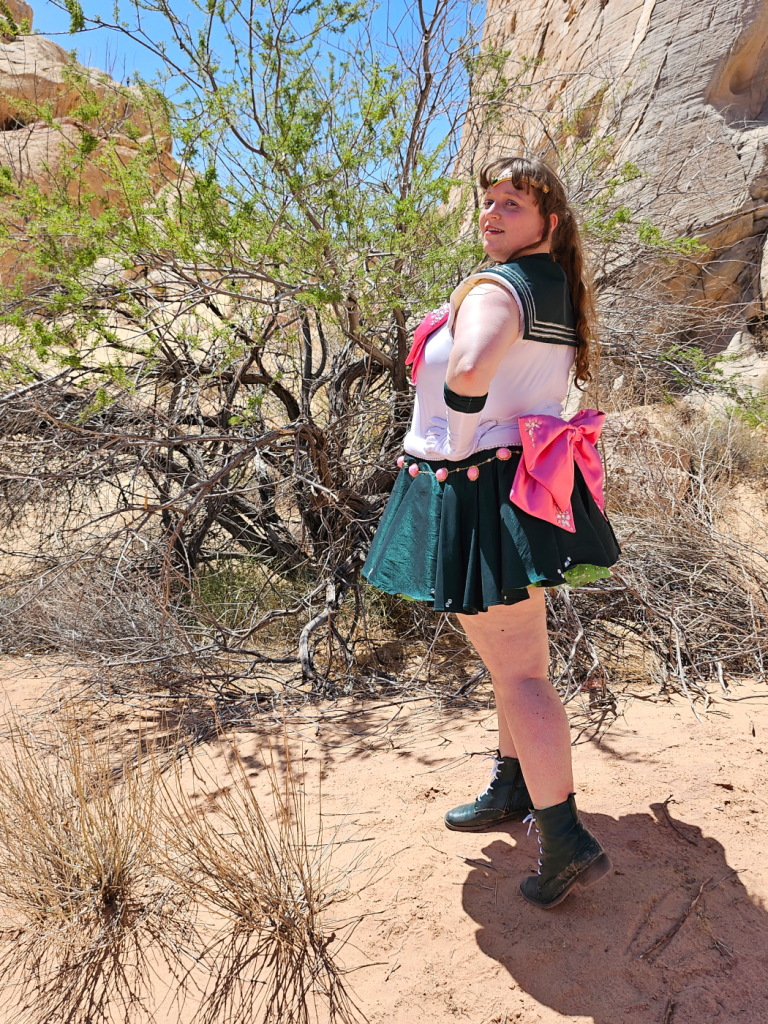 Jupiter looking over her shoulder